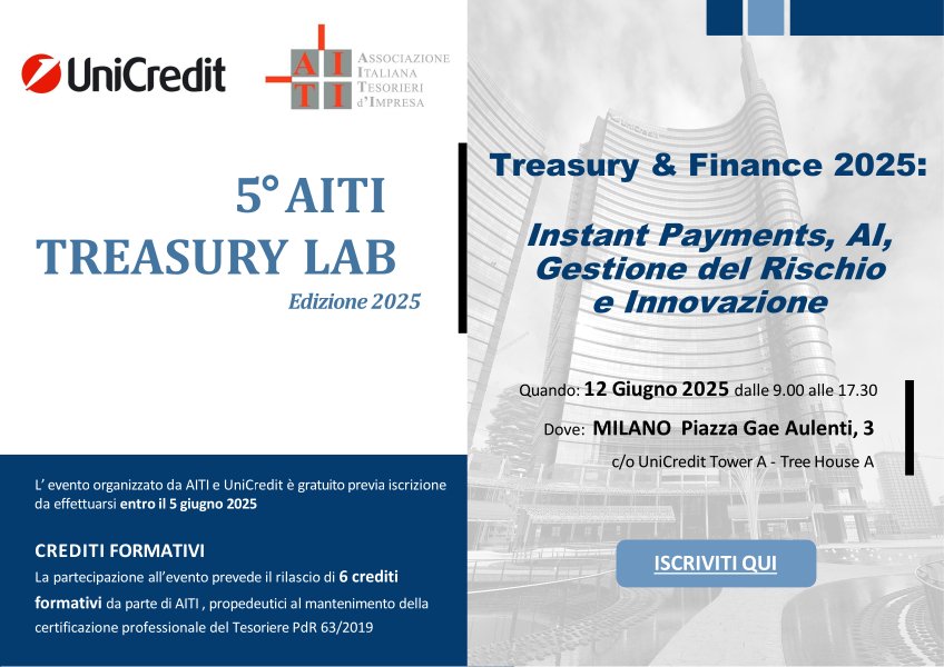 treasury lab, ai, gestione del rischio, innovazione