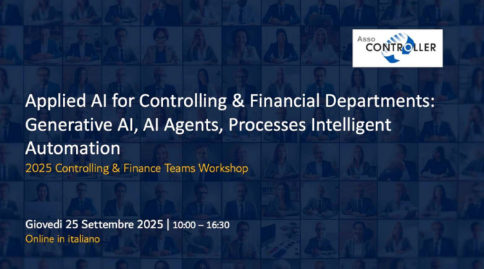 Applied AI for Controlling & Financial Departments, Generative AI, AI Agents, Business Processes Intelligent Automation