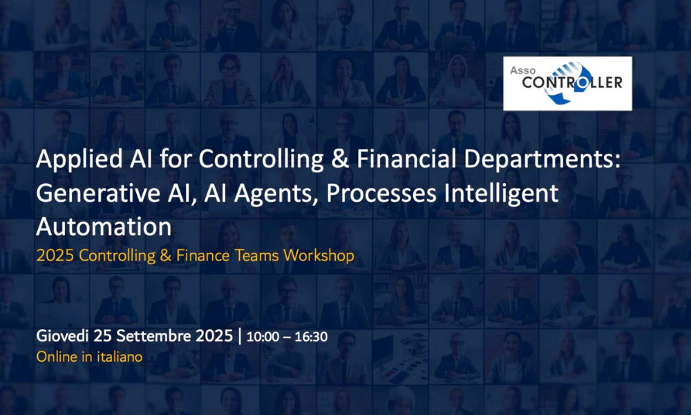 Applied AI for Controlling & Financial Departments, Generative AI, AI Agents, Business Processes Intelligent Automation